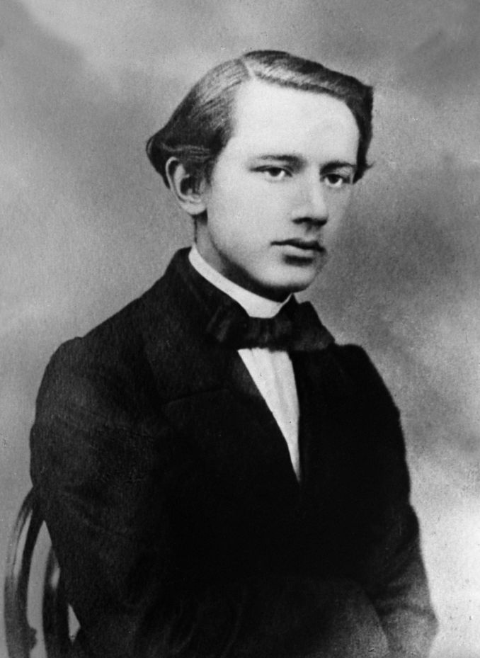 P. Tchaikovsky jaunystėje.