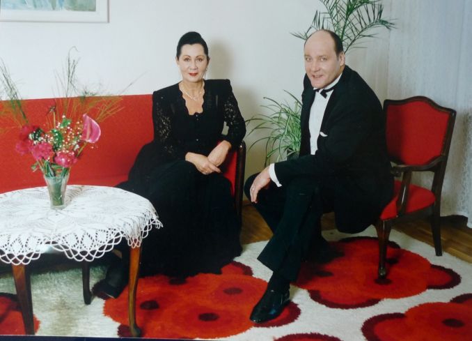 Eugenijus Vasilevskis ir koncertmeisterė Žaneta Noreikienė.