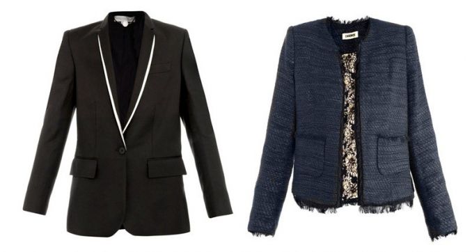 Švarkai „Stella McCartney“ (k.), „L'Agence“ (d.), (matchesfashion.com archyv. nuotr.)
