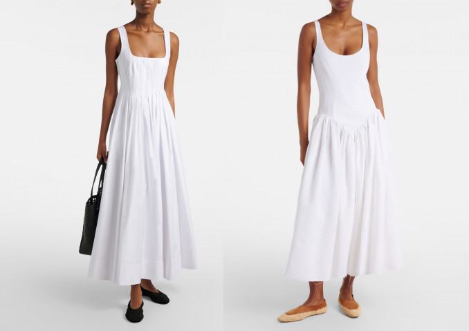 Suknelės: „Sportmax“, „Gabriela Hearst“