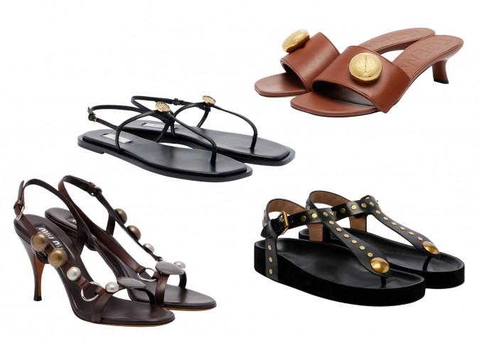 Basutės: „Miu Miu“, „Toteme“, „Loewe“, „Isabel Marant“