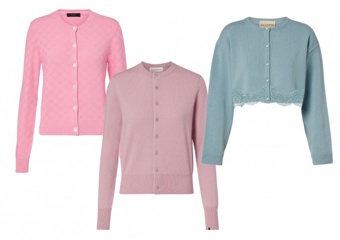 Kardiganai: „Gucci“, „Extreme Cashmere“, „Valentino“