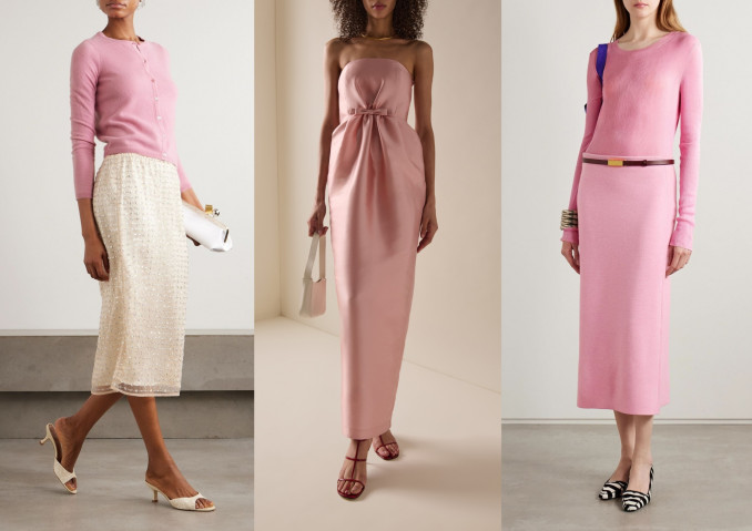 Megztinis, „STAUD“, suknelė, „Bernadette“, sijonas, „Khaite“