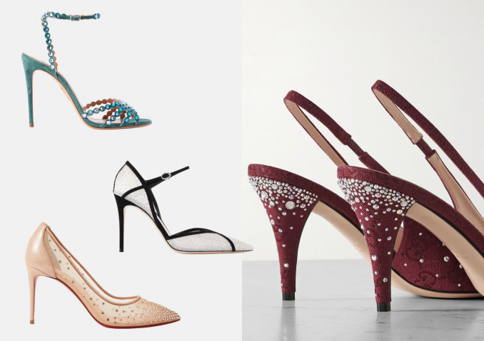 Aukštakulniai bateliai: „Aquazzura“, „Gianvito Rossi“, „Christian Louboutin“, „Gucci“