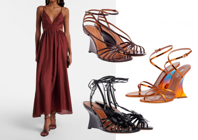 Basutės su dirželiais: „Zimmermann“ ir „Paris Texas“