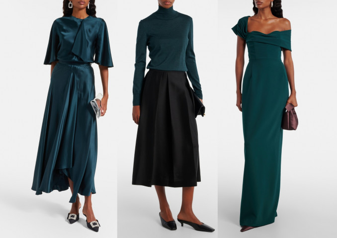 Sijonas ir palaidinė, „Roksanda“, megztinis ir suknelė, „Carolina Herrera“