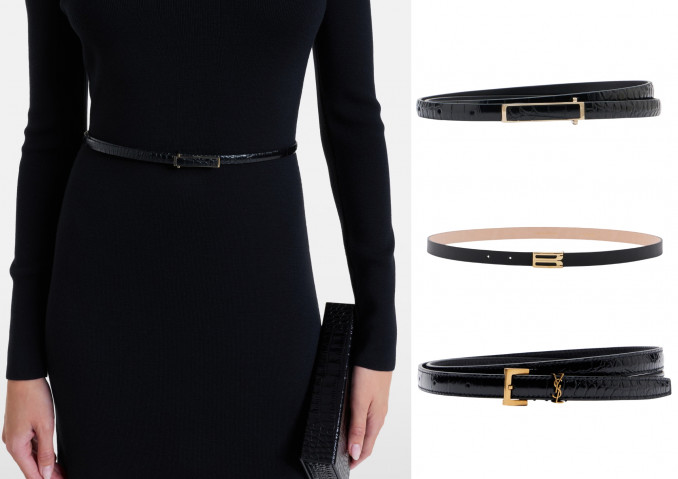 Diržai: „Tom Ford“, „Victoria Beckham“, „Saint Laurent“