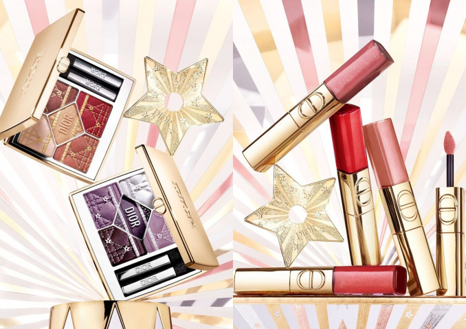 „Dior“ riboto leidimo kolekcijos makiažo priemonės lūpoms ir akims
