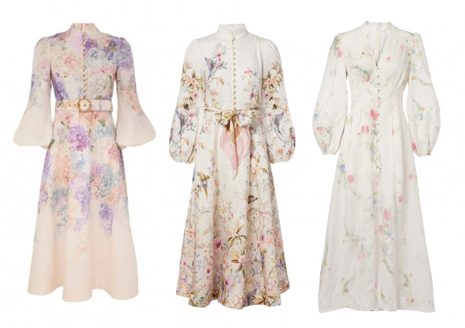 Gėlėtos lininės suknelės, „Zimmermann“