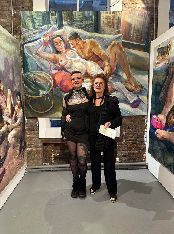 Su žinoma menininke Margaret Bowland