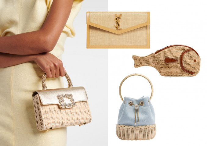 Rankinės: „Roger Vivier“, „Saint Laurent“, „Staud“, „Jimmy Choo“