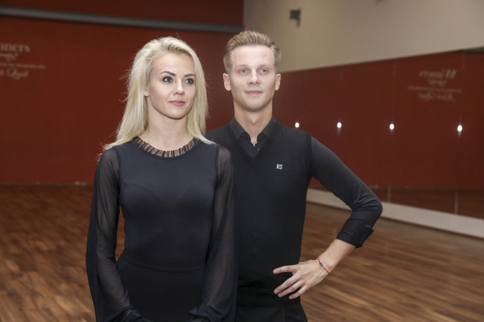Šokėjai Evaldas Sodeika ir Ieva Žukauskaitė-Sodeikienė.