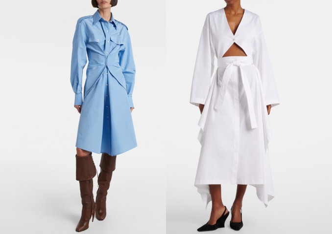 Suknelės: „McQueen“, „Alaia“