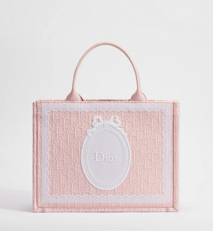 Rankinė „Dior Book Tote“, marginta „Dior Oblique“ motyvu