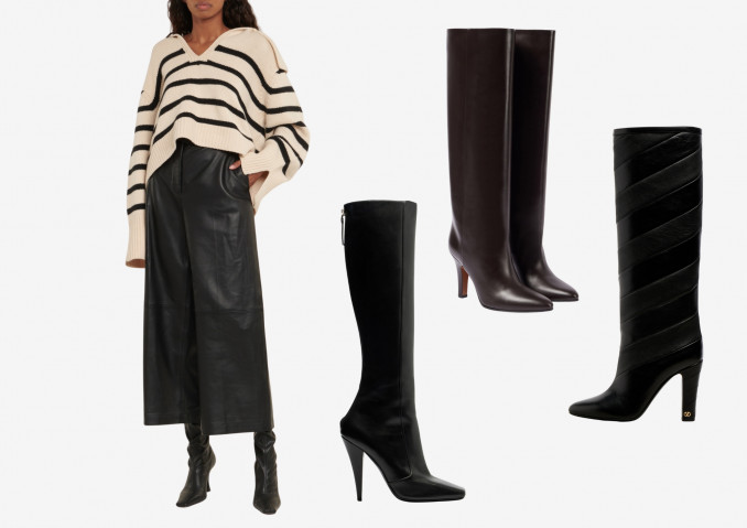 Kiulotai, „Joseph“, auliniai batai: „Givenchy“, „The Row“, „Valentino Garavani“