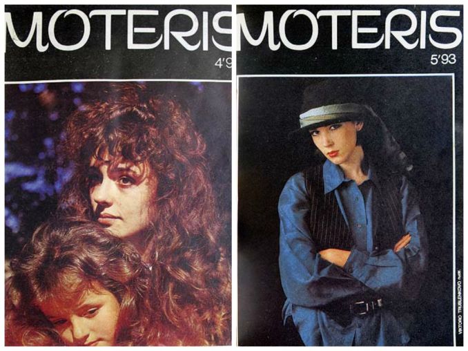 Ant 1993 kovo mėn. viršelio (kairėje) – žurnalo „Moteris“ meno redaktorės Annos Stanevičienės sesuo su savo dukra, viršelyje dešinėje – tuometės vyr. redaktorės Dalios Daugirdienės dukra Agnė